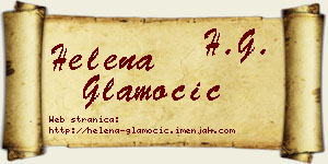 Helena Glamočić vizit kartica